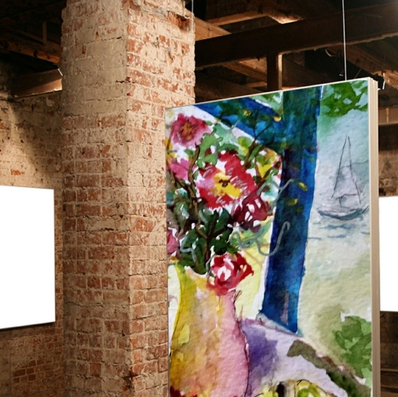 Original Watercolor Print of Flowers - Picture 3 of 3